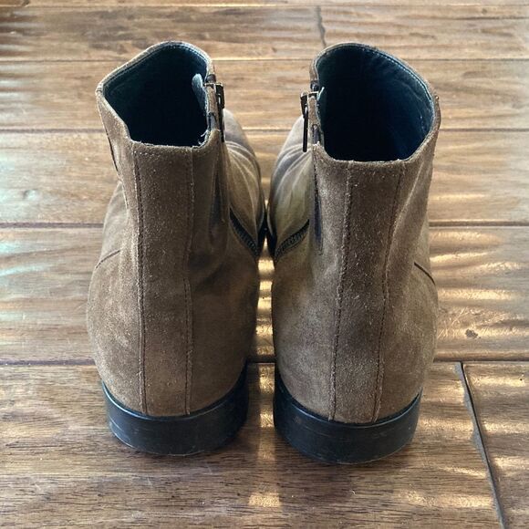 Donald J Pliner Men Ankle Boots Chelsea Size 13M Brown Suede Leather Zipper main image 13